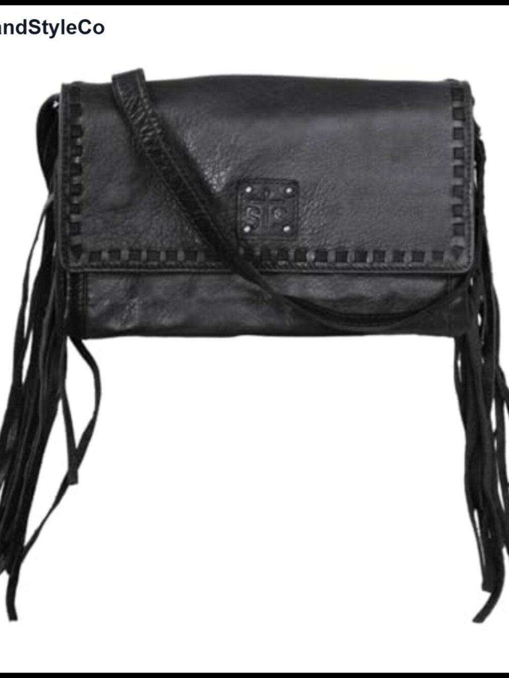 Buffalo Leather Crossbody Bag Flap Snap Adjustable Strap Casual
